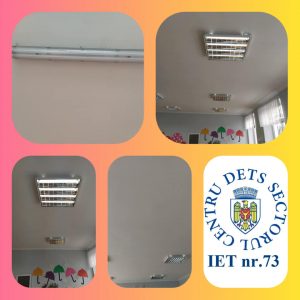 În cadrul IET nr.73 a fost schimbată recent iluminarea în grupe şi dormitoare.