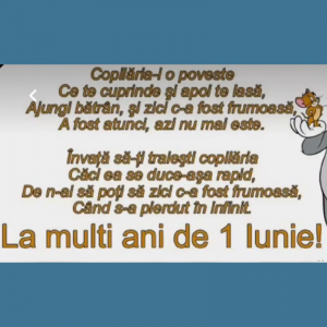 Copilărie fericită, dragii noştri! Cu drag, educătoarele grupei nr.5 Dna Elena Gagauz Brinzeanu, Dra Cristina Duminică!