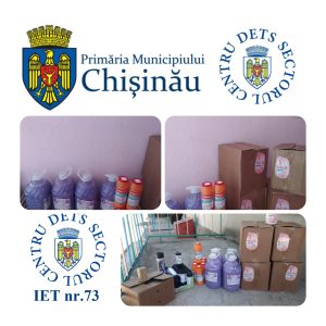 IET nr.73, sec.Centru a fost dotat cu produse sanitare