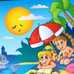 Copiii s-au distrat împreună cu Zâna Apelor şi Neptunul
