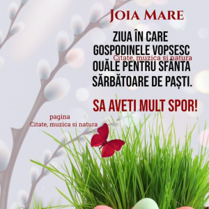 Activitatea de Joia Mare din grupa pregătitoare nr.4 a demonstrat cum tradițiile pot fi integrate într-un context educativ plăcut și instructiv